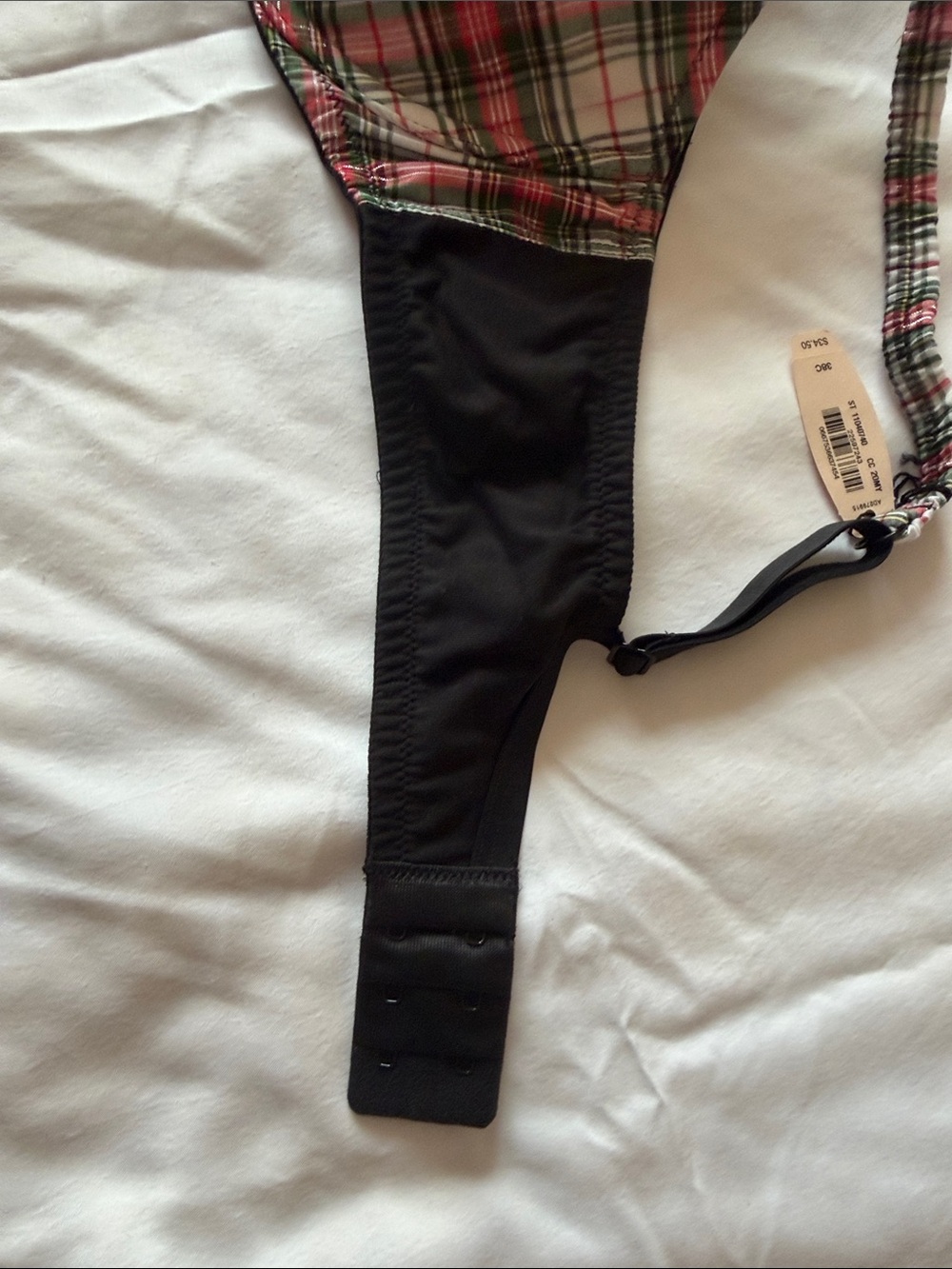Victoria's Secret Plaid Underwire Bra in Red and Black - Picture 5 of 7